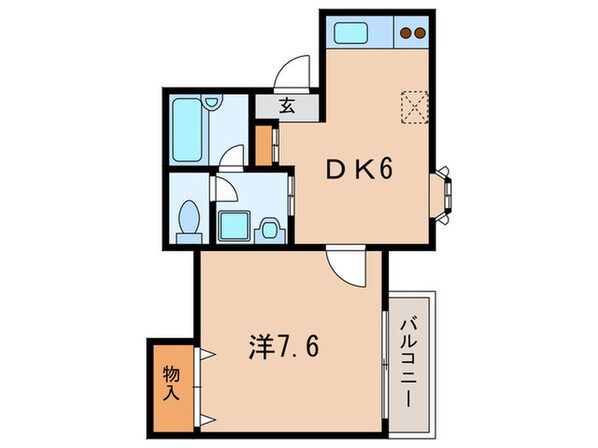 カ－ザＵの物件間取画像